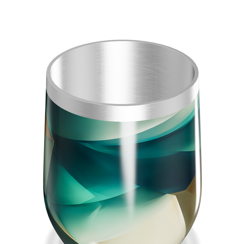 Copo Térmico Slim - Abstrato Multicolorido Aço