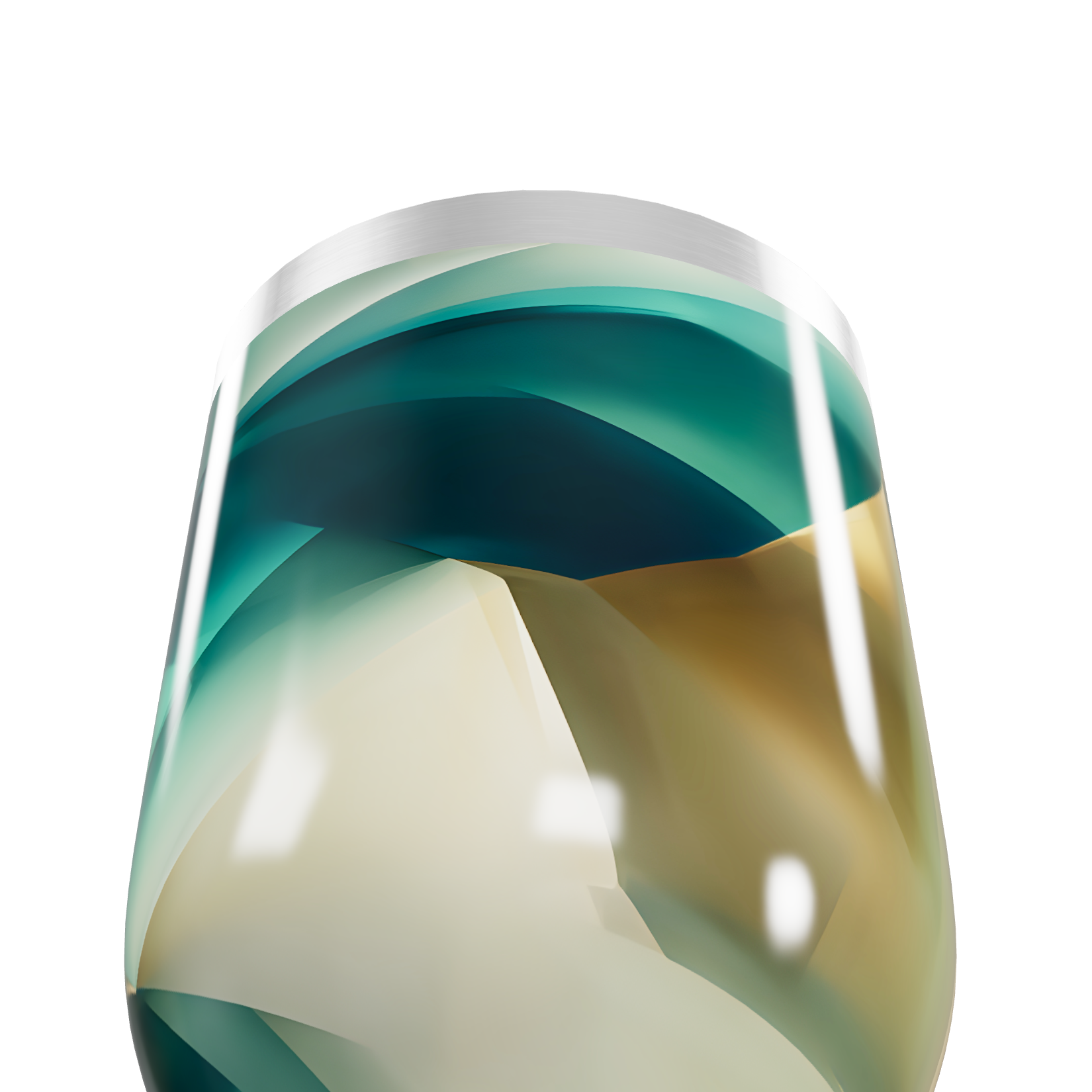 Copo Térmico Slim - Abstrato Multicolorido Aço