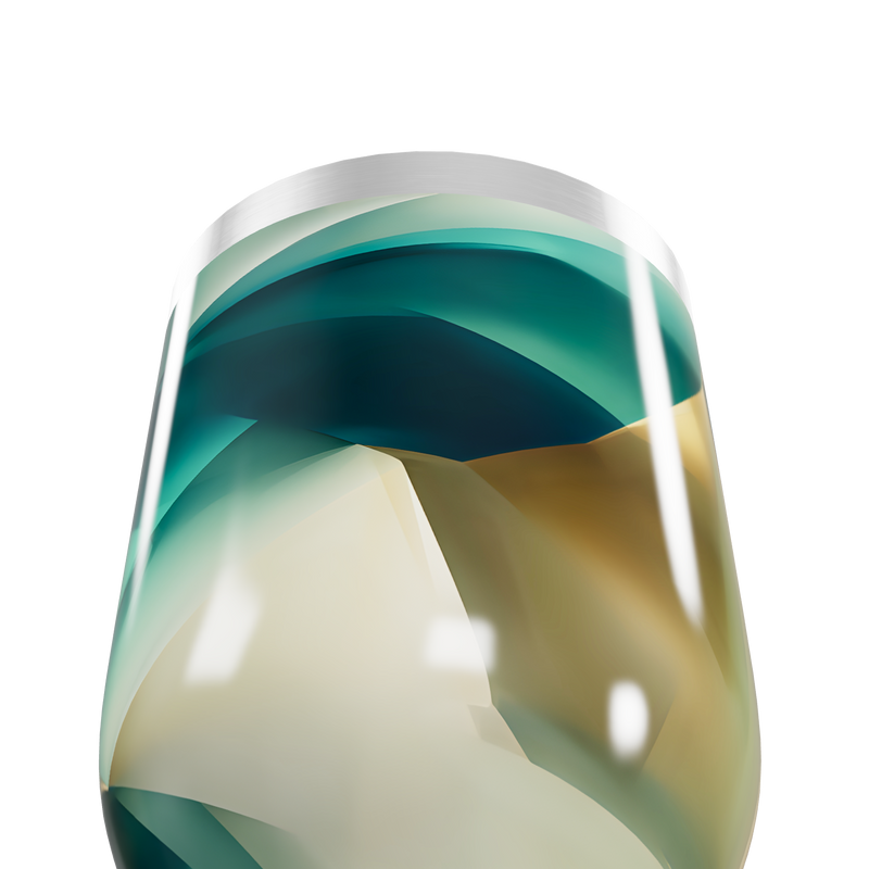 Copo Térmico Slim - Abstrato Multicolorido Aço