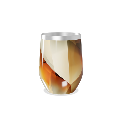 Copo Térmico Slim - Geométrico Bege Inox