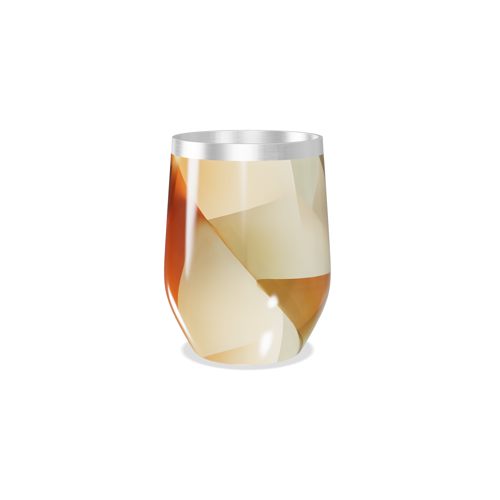 Copo Térmico Slim - Geométrico Bege Inox