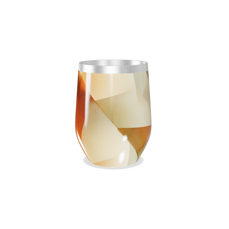 Copo Térmico Slim - Geométrico Bege Inox