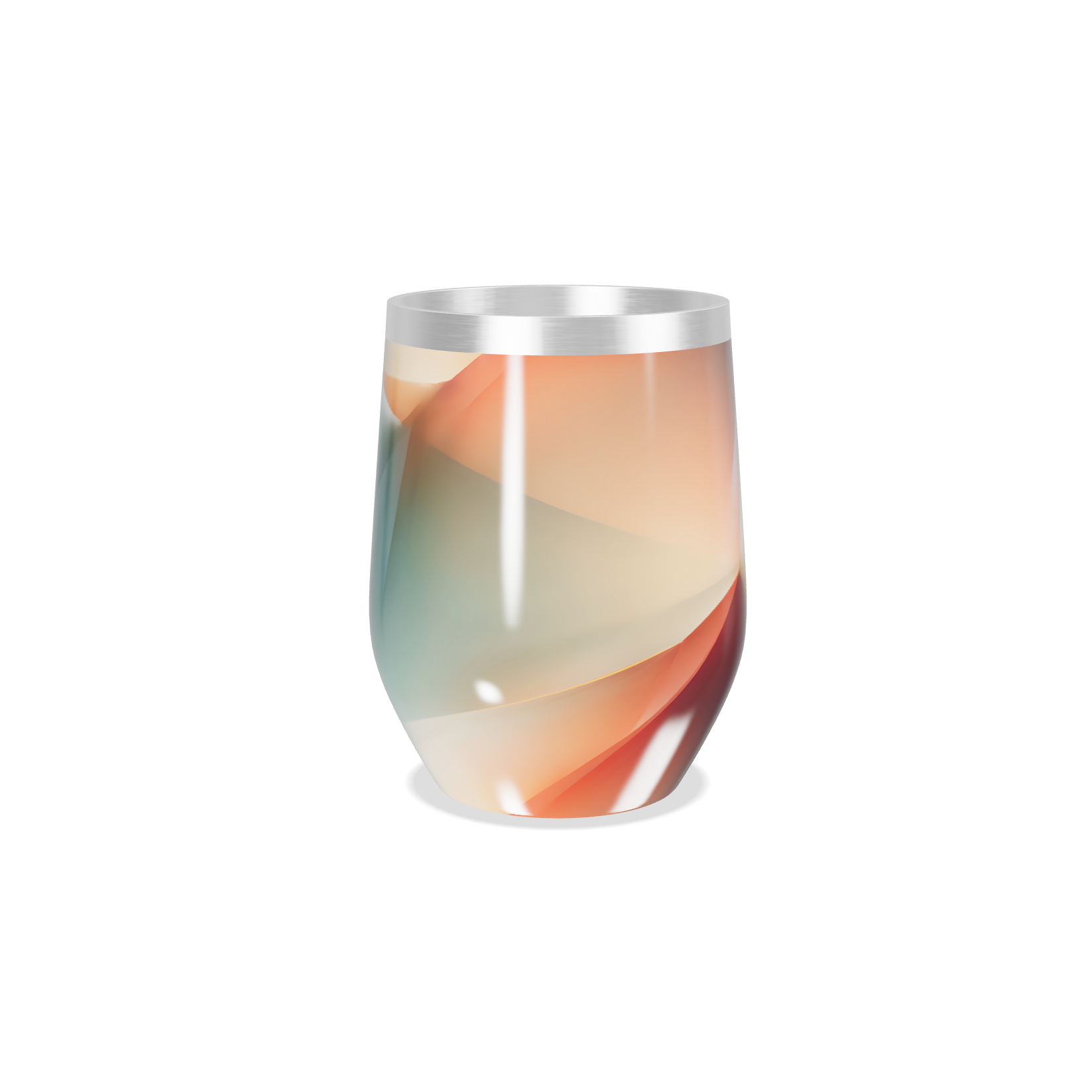 Copo Térmico Slim - Design Geométrico Colorido