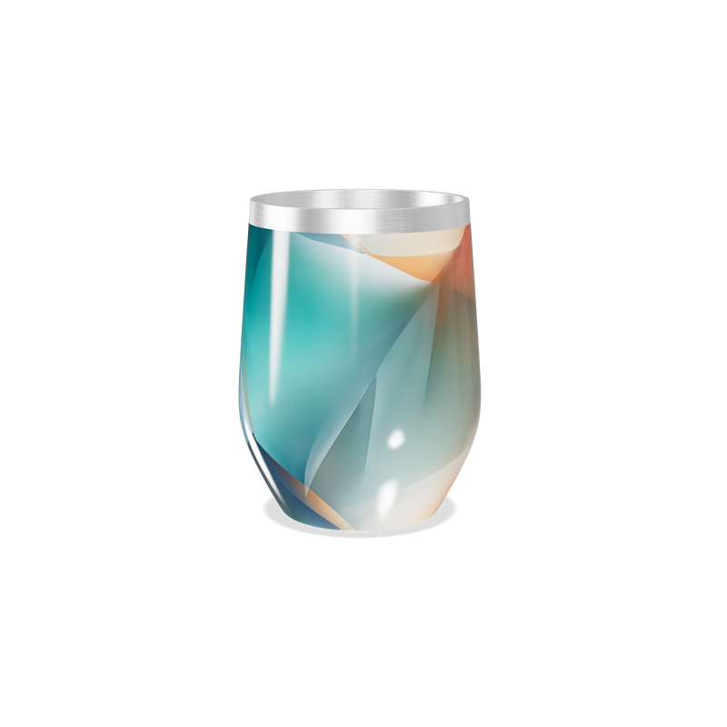 Copo Térmico Slim - Design Geométrico Colorido