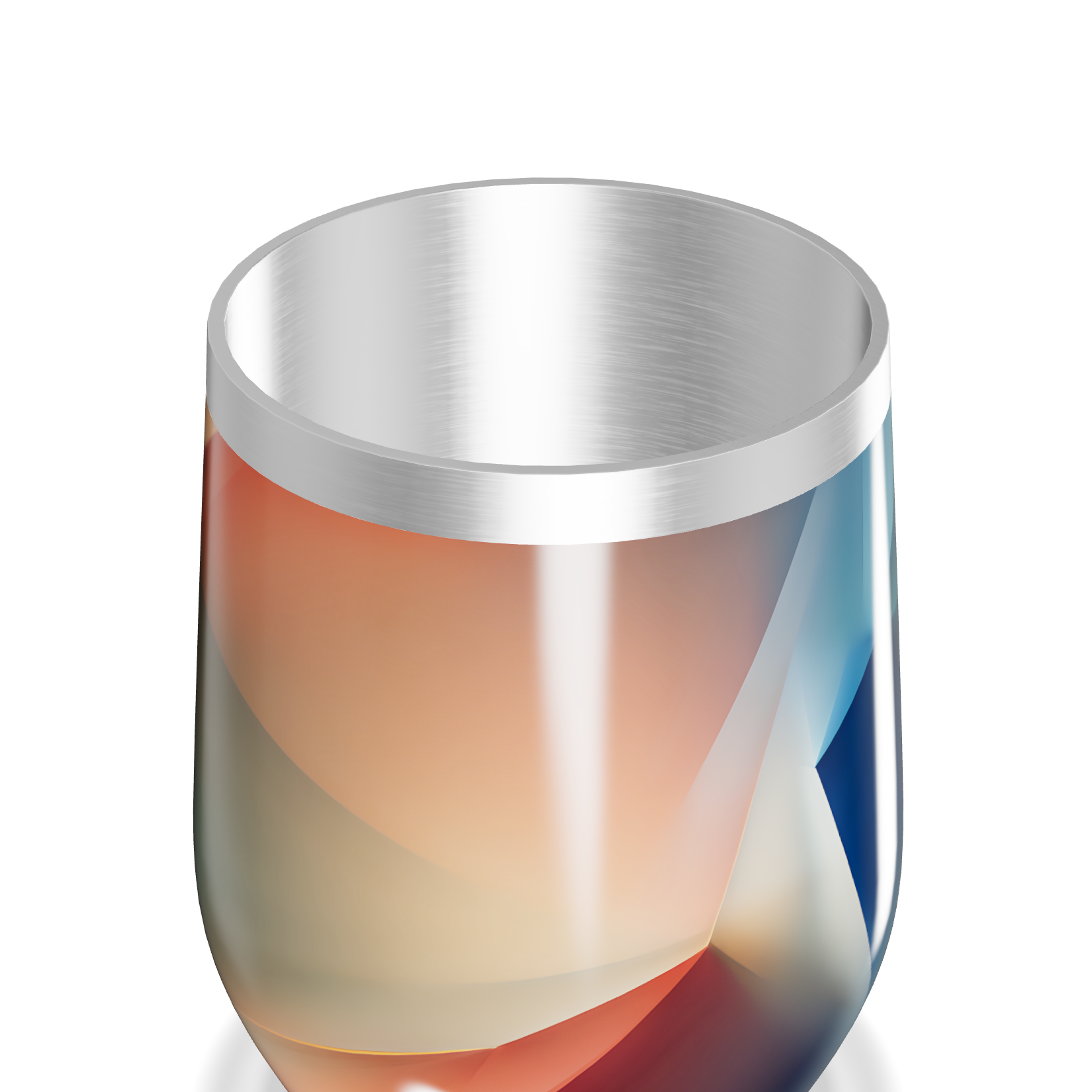 Copo Térmico Slim - Design Geométrico Colorido