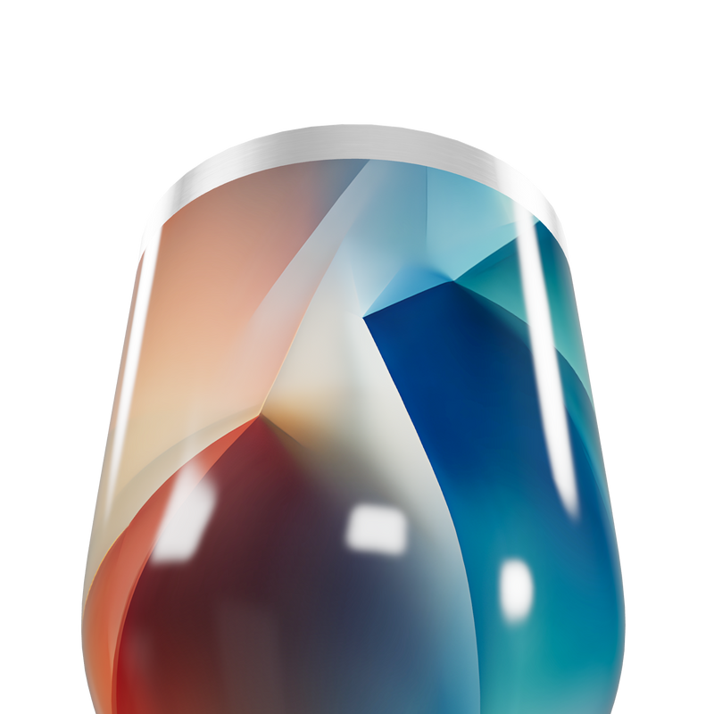 Copo Térmico Slim - Design Geométrico Colorido