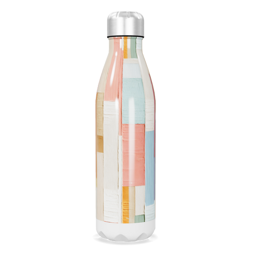 Garrafa Inox - Estampa Colorida Geométrica