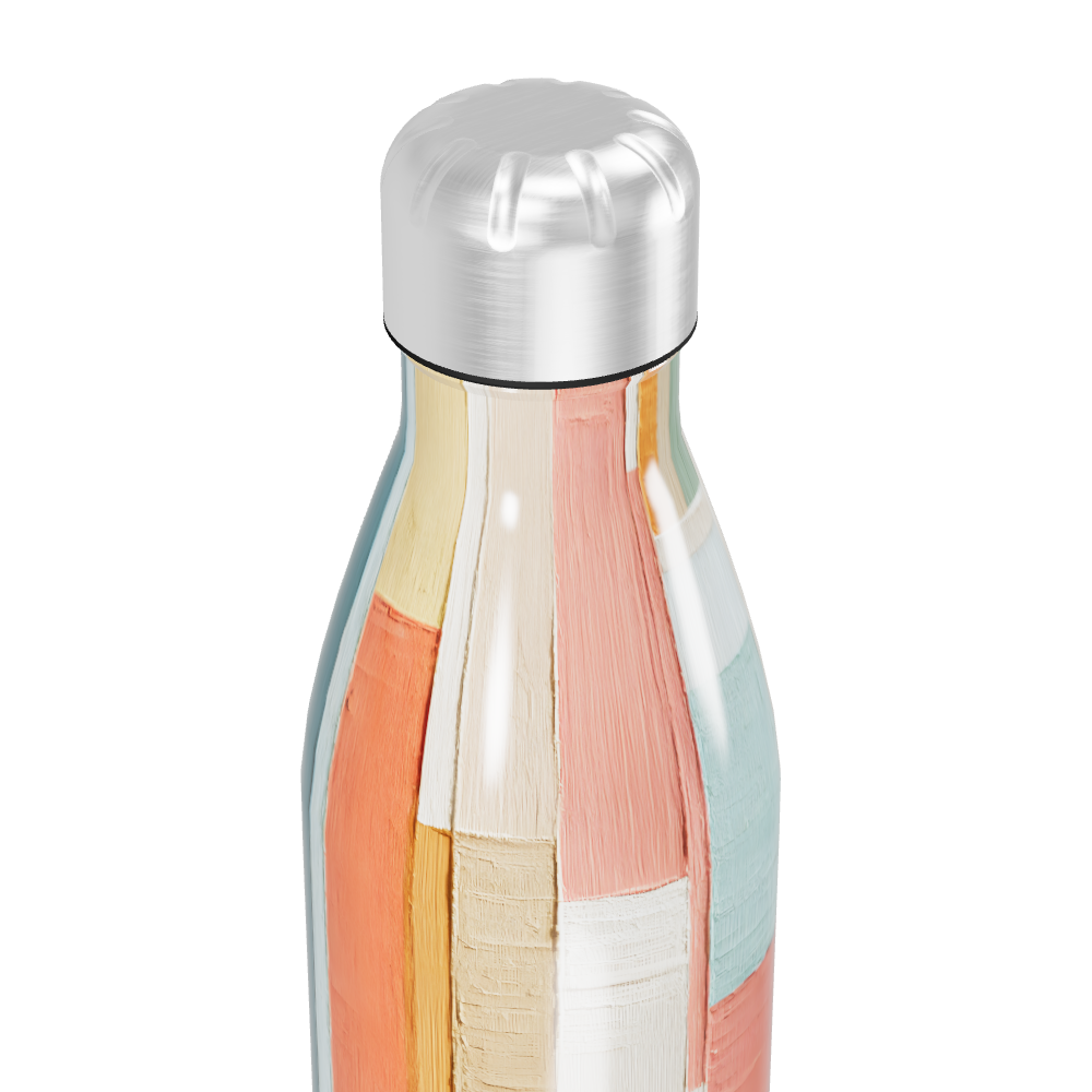 Garrafa Inox - Estampa Colorida Geométrica
