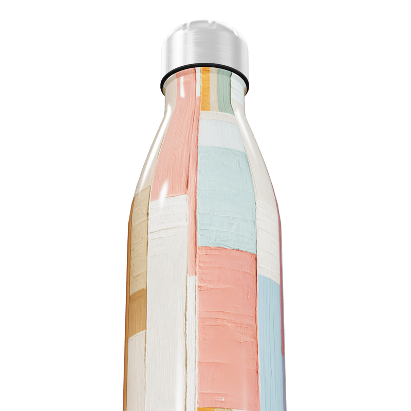 Garrafa Inox - Estampa Colorida Geométrica