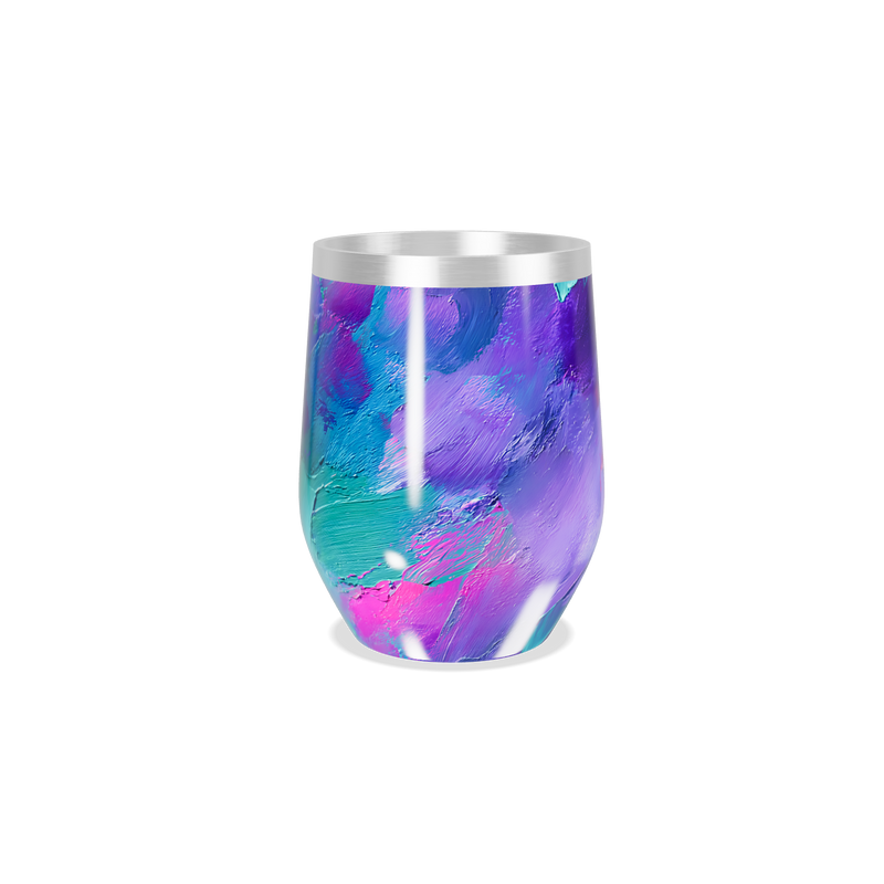 Copo Térmico Slim - Estampa Abstracta Colorida