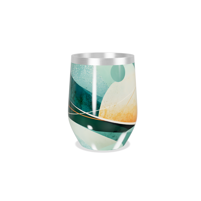 Copo Térmico Slim - Design Planetas Colorido