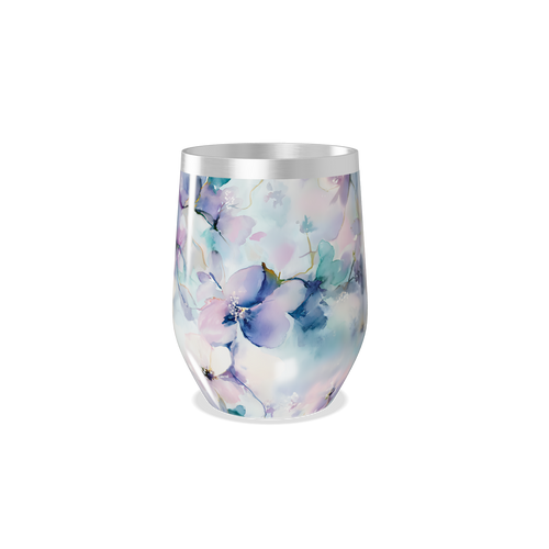 Copo Térmico Slim - Floral em Aço Inox