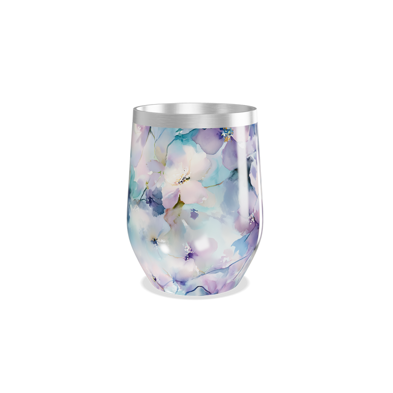 Copo Térmico Slim - Floral em Aço Inox