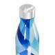 Garrafa Inox - Azul com Estampa Geométrica