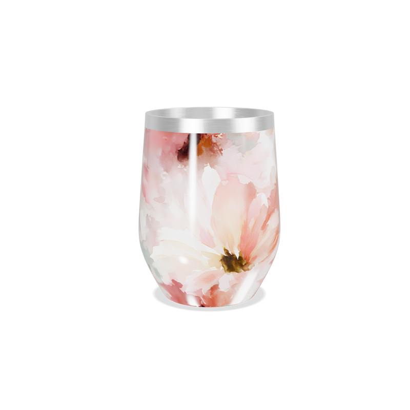 Copo Térmico Slim - Floral Aquarela