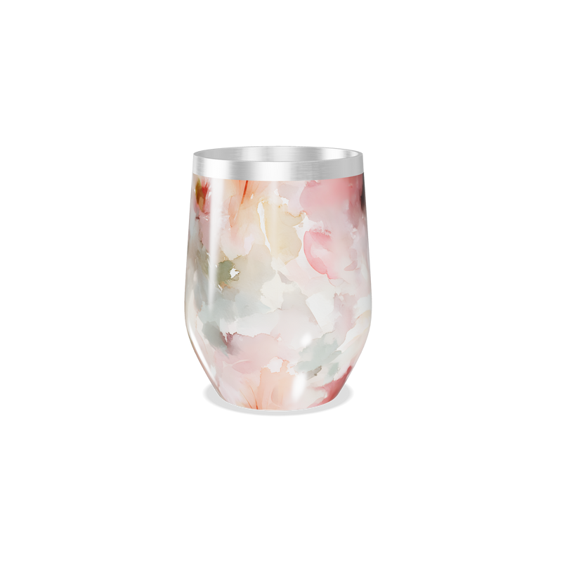 Copo Térmico Slim - Floral Aquarela