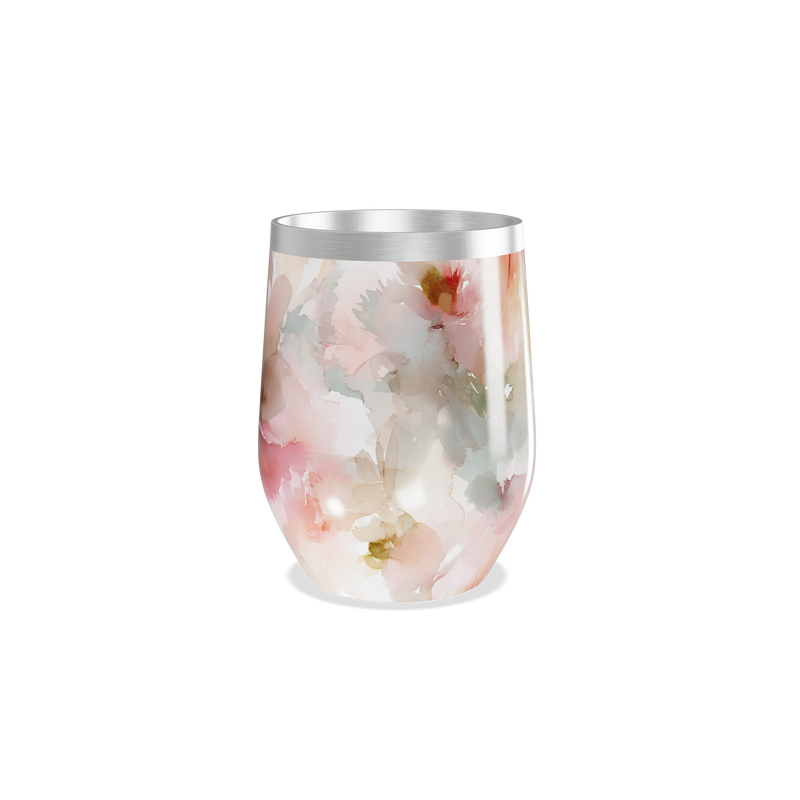 Copo Térmico Slim - Floral Aquarela