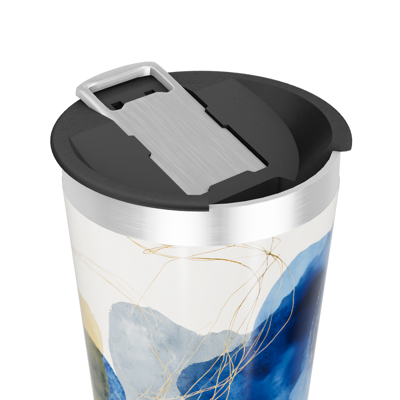 Copo Térmico - Com estampa azul moderna