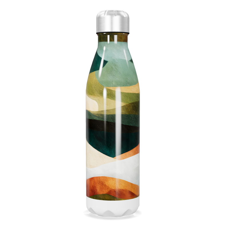 Garrafa Inox Estampada Colorida 500ml