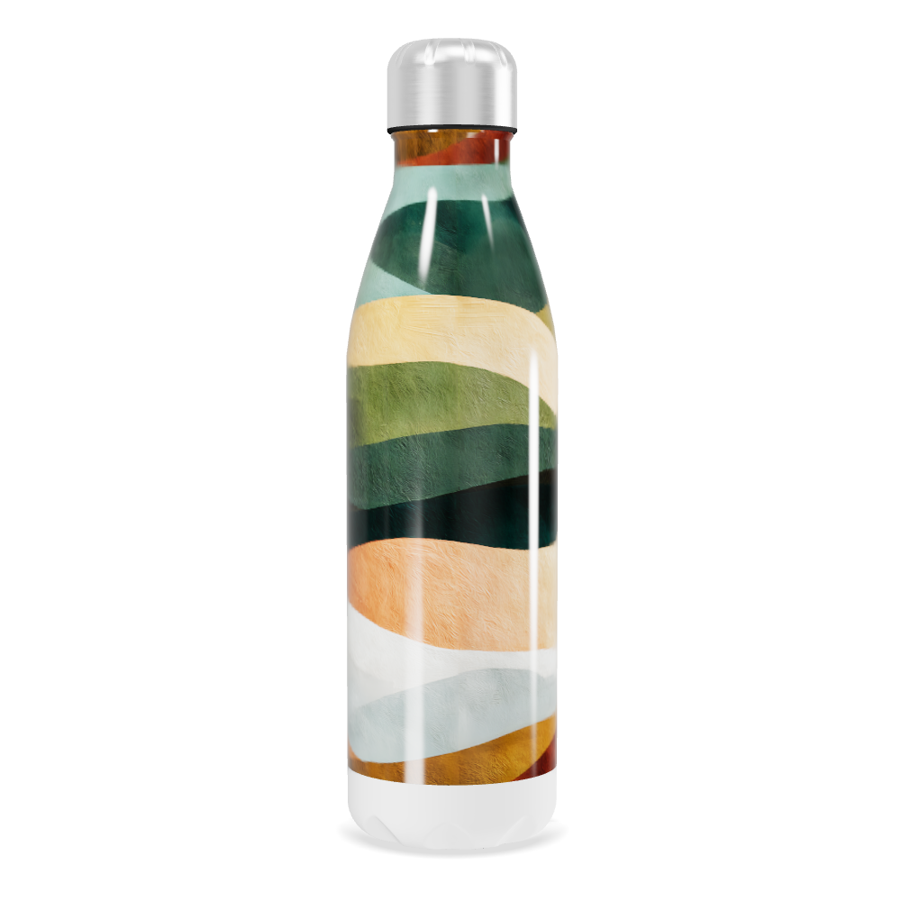 Garrafa Inox Estampada Colorida 500ml