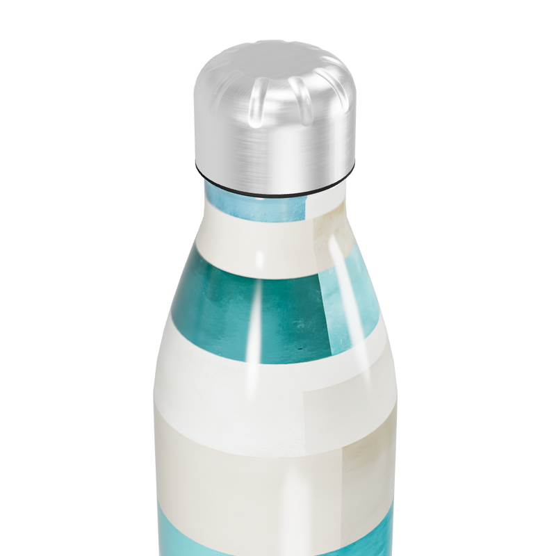 Garrafa Inox Listrada Azul e Branca