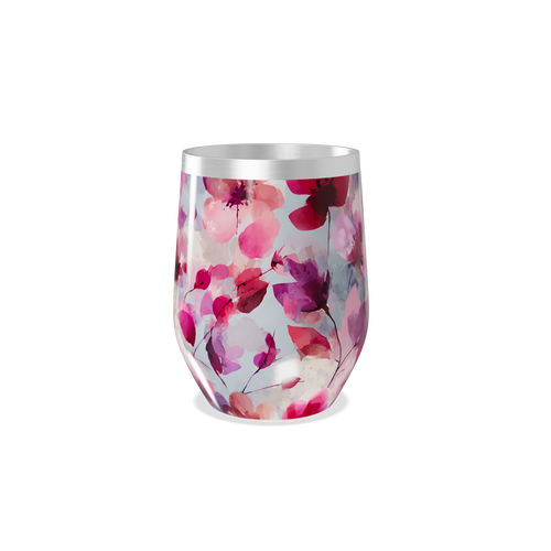 Copo Térmico Slim - Floral Colorido Inox