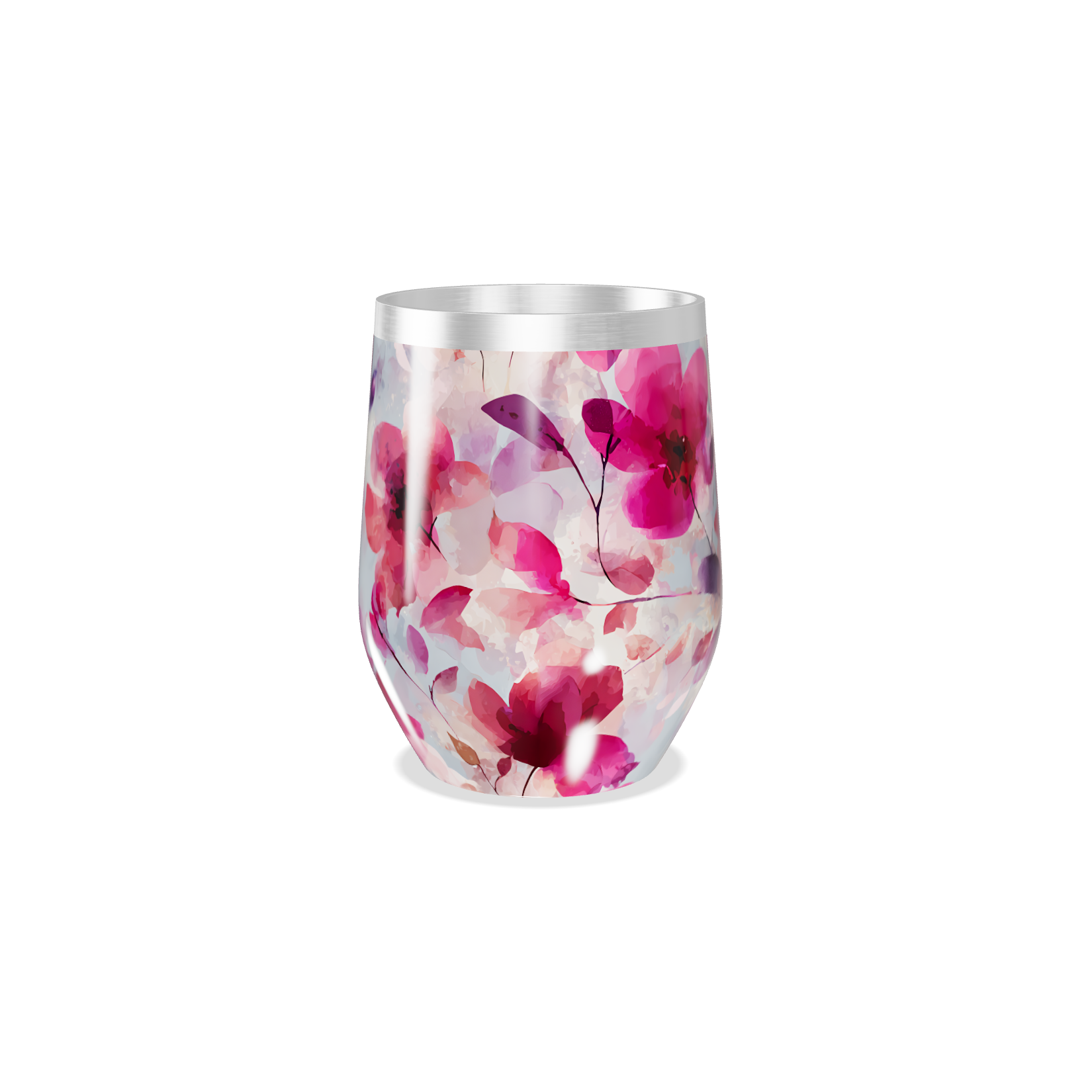 Copo Térmico Slim - Floral Colorido Inox