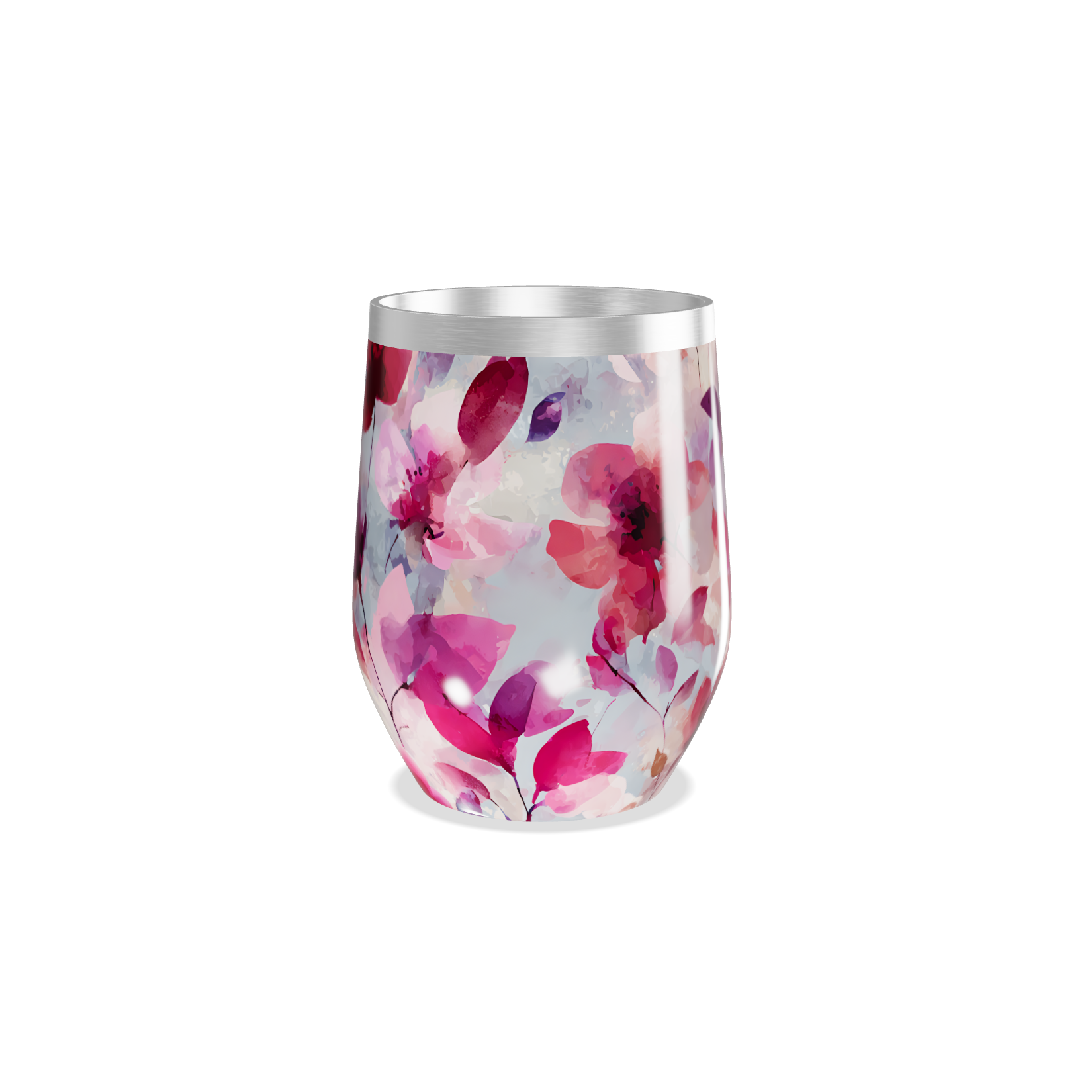 Copo Térmico Slim - Floral Colorido Inox