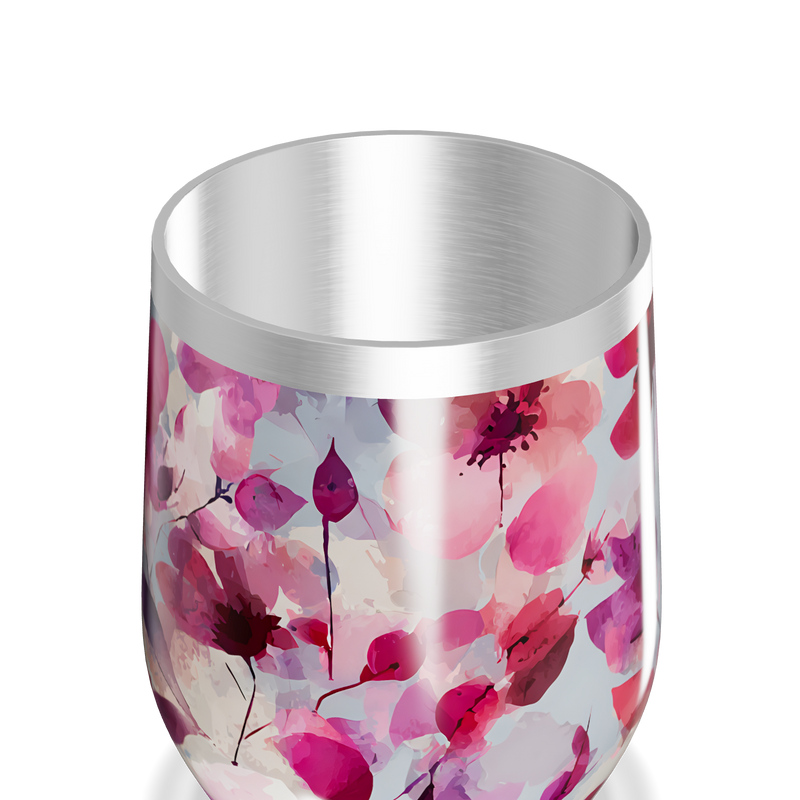 Copo Térmico Slim - Floral Colorido Inox