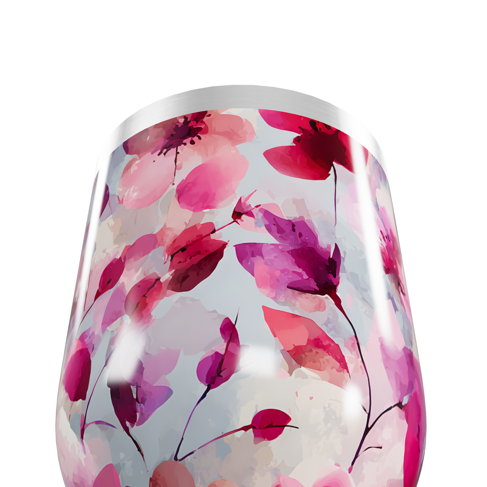 Copo Térmico Slim - Floral Colorido Inox