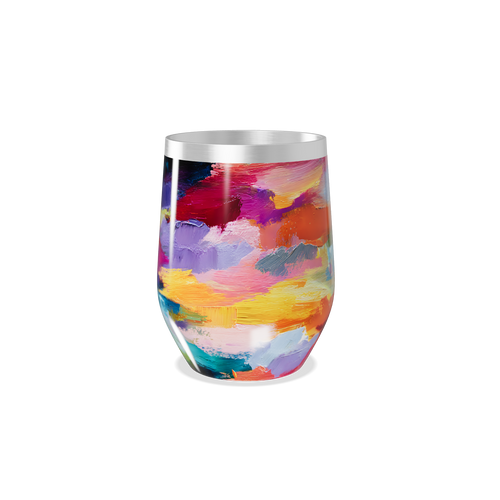 Copo Térmico Slim - Estampa Colorida Aço Inox