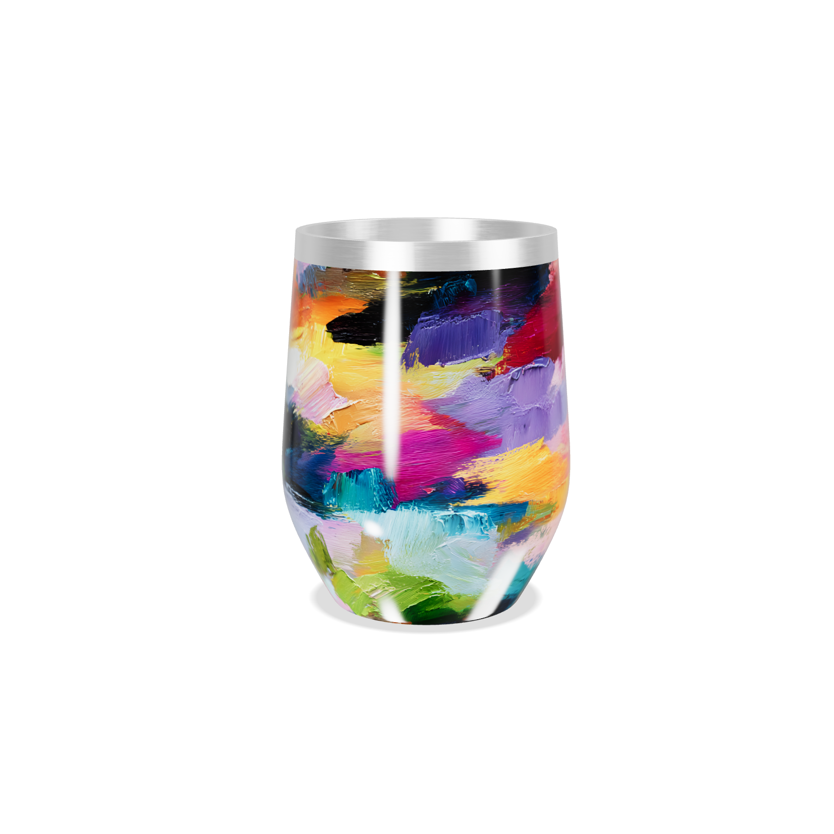 Copo Térmico Slim - Estampa Colorida Aço Inox