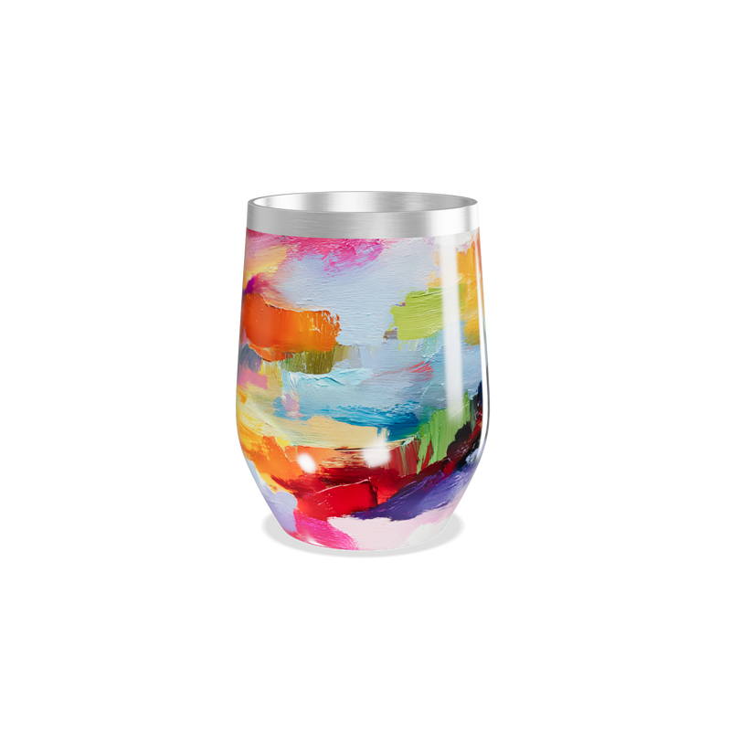 Copo Térmico Slim - Estampa Colorida Aço Inox