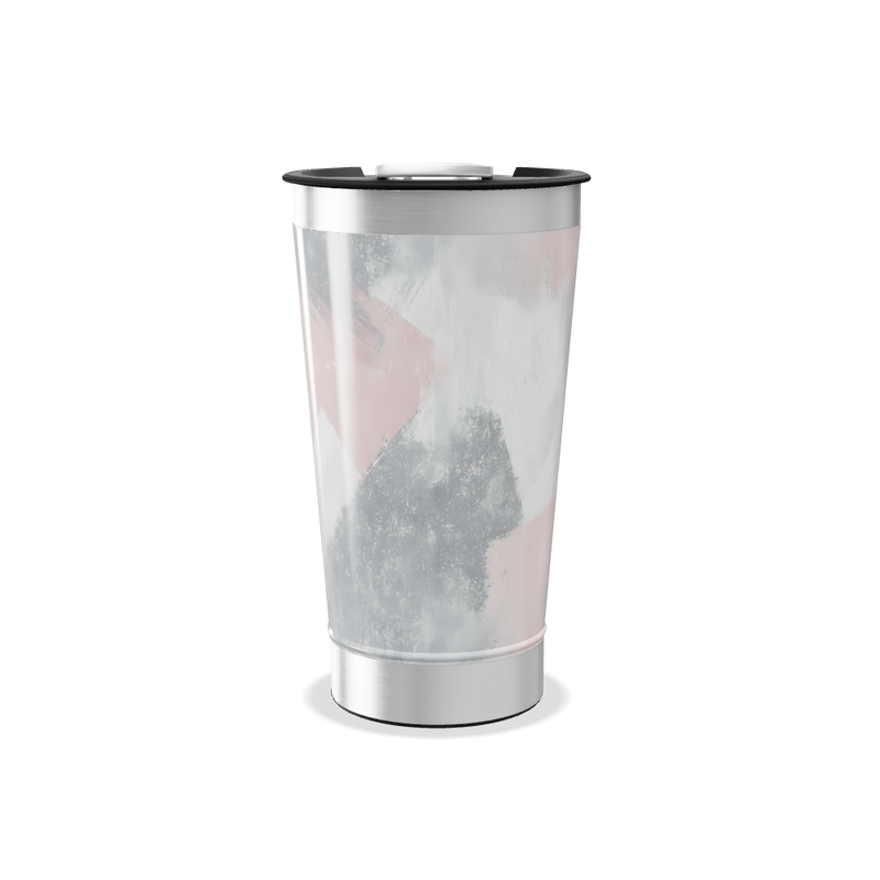 Copo Térmico - Rosa e Branco Metálico