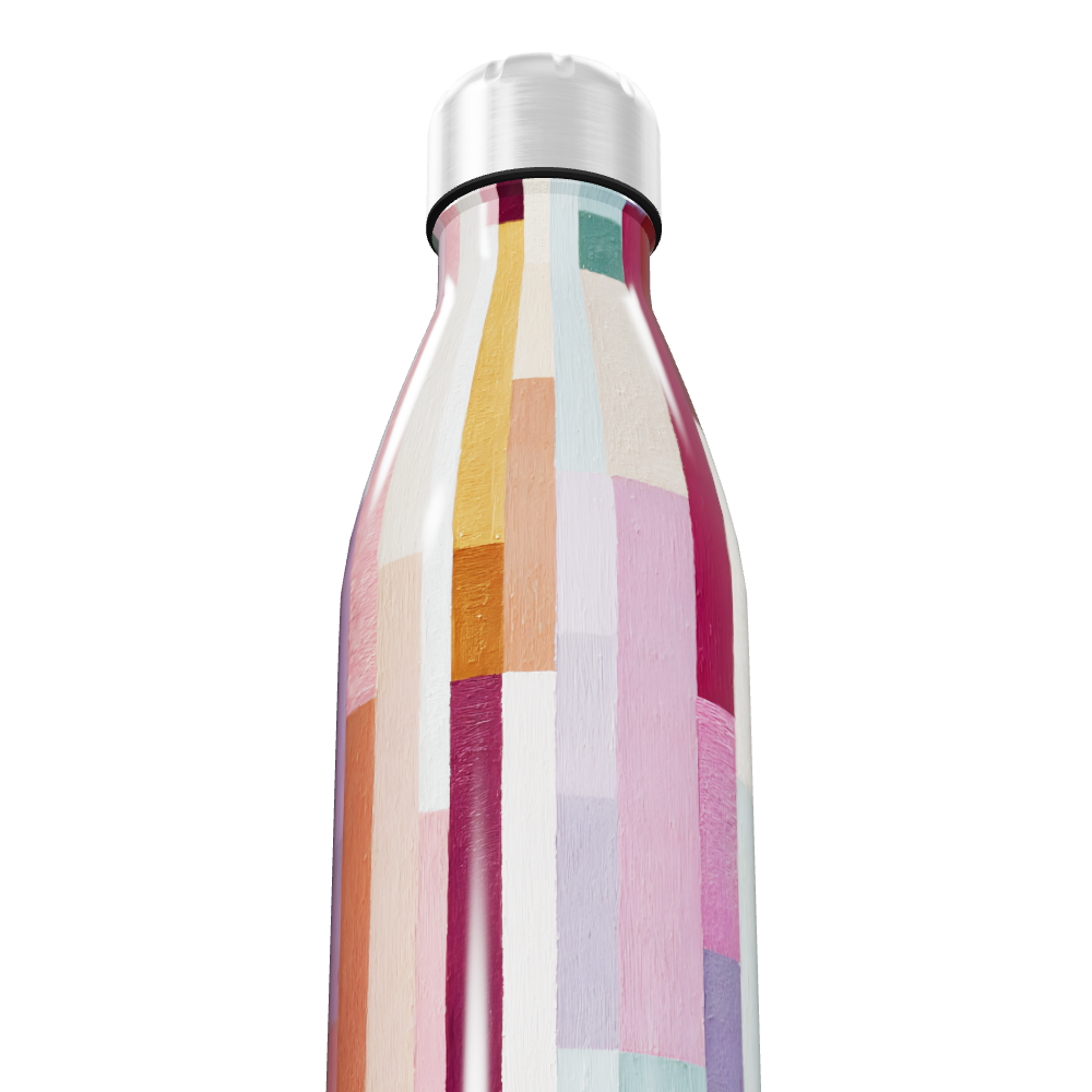 Garrafa Inox Listrada Multicolorida