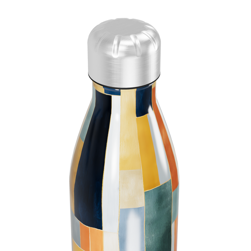 Garrafa Inox - Colorida com Estampa Geométrica