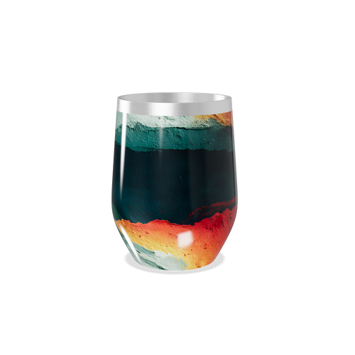 Copo Térmico Slim - Cores Abstratas Aço Inox