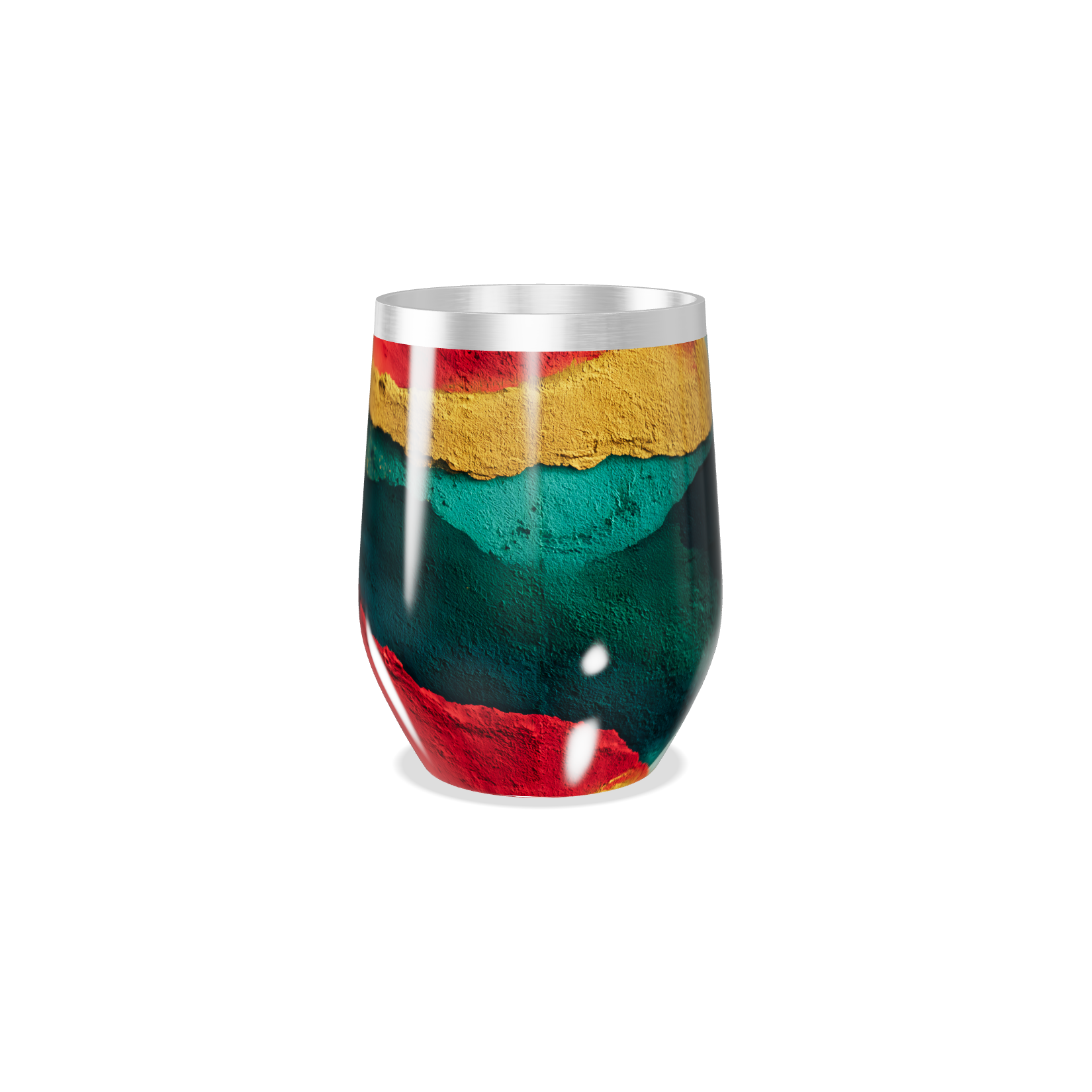 Copo Térmico Slim - Cores Abstratas Aço Inox