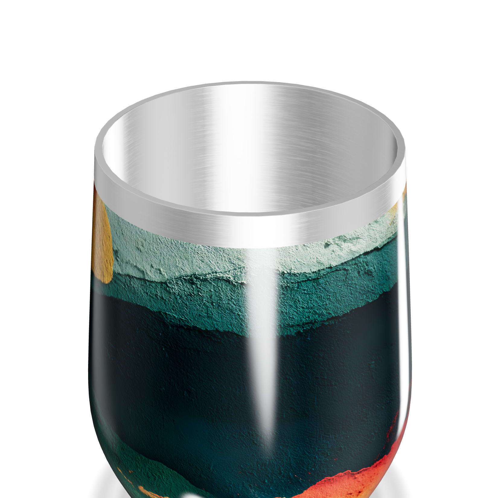 Copo Térmico Slim - Cores Abstratas Aço Inox