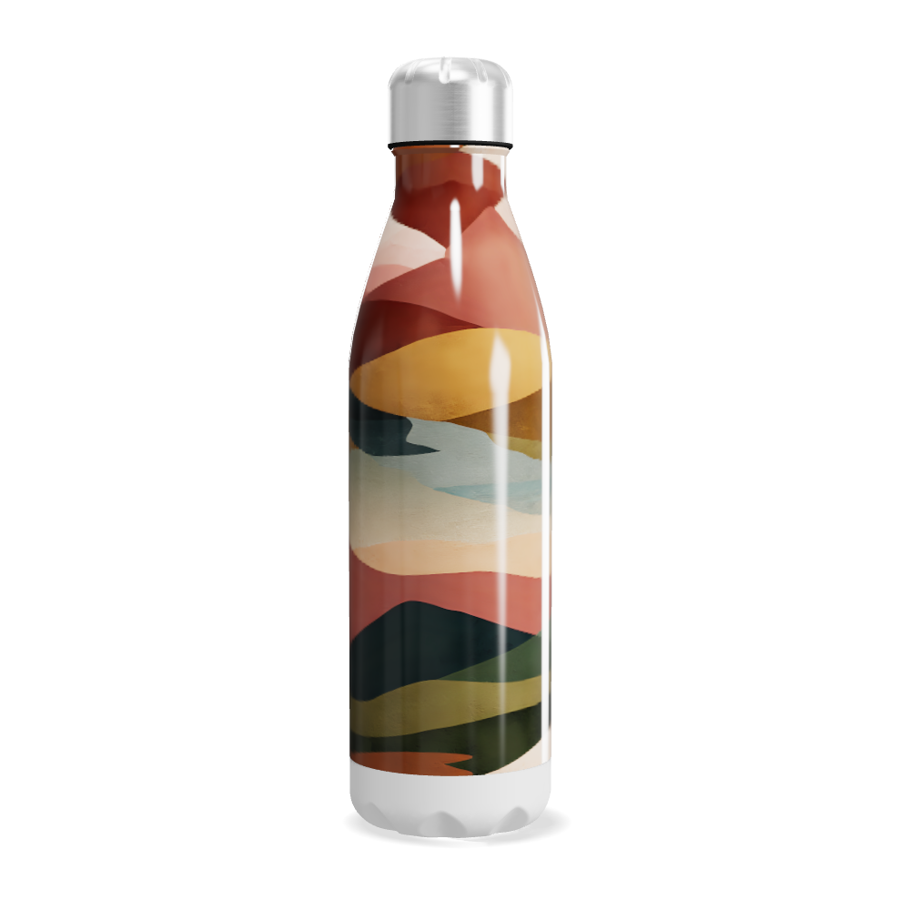 Garrafa Inox - Estampa Colorida Abstrata