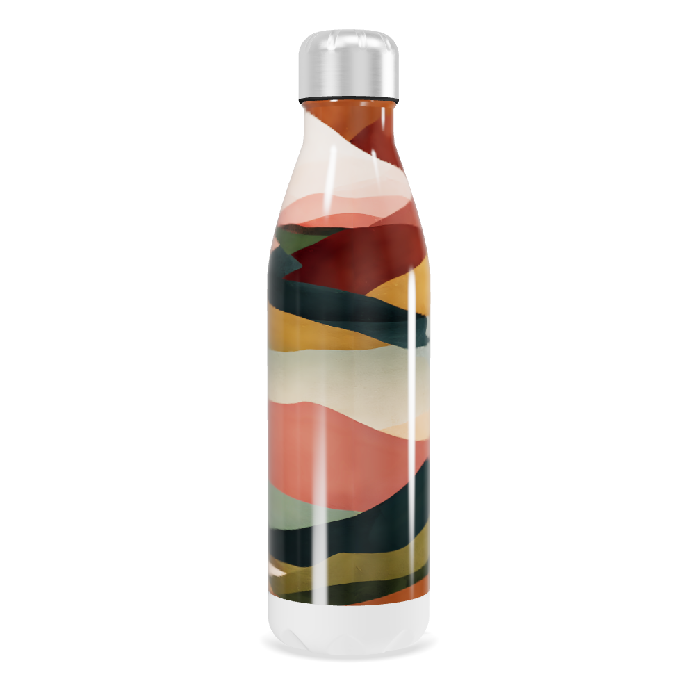 Garrafa Inox - Estampa Colorida Abstrata