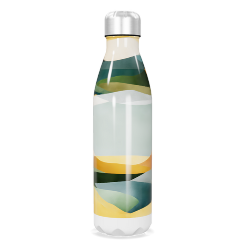 Garrafa Inox - Estampa Colorida Abstrata