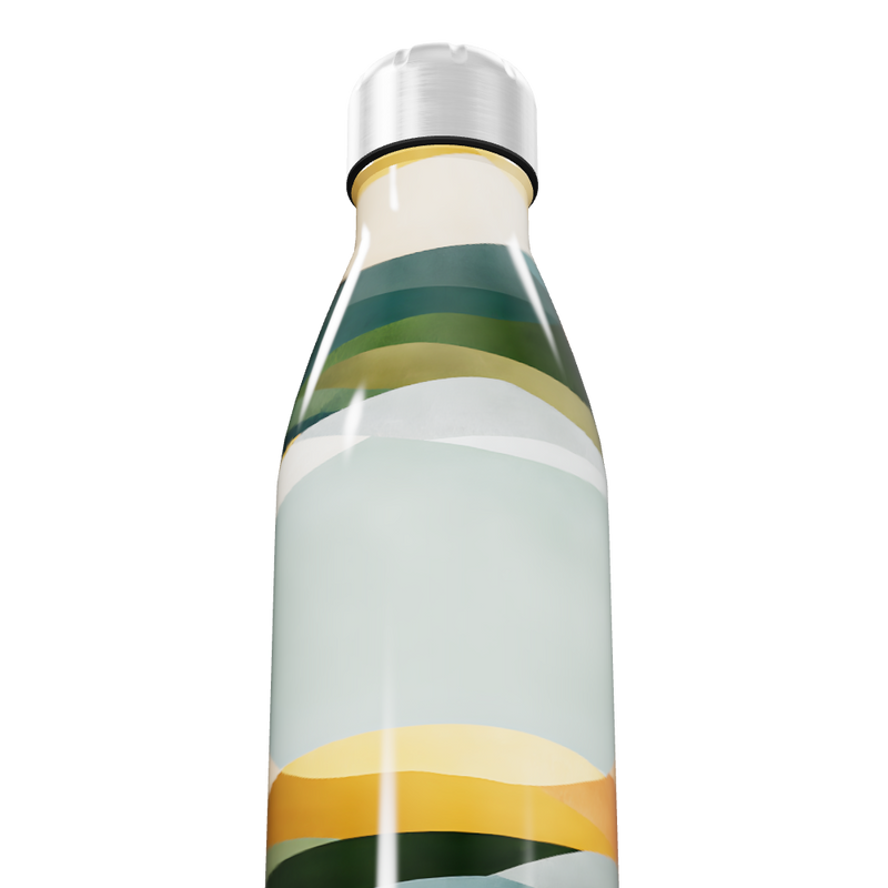 Garrafa Inox - Estampa Colorida Abstrata