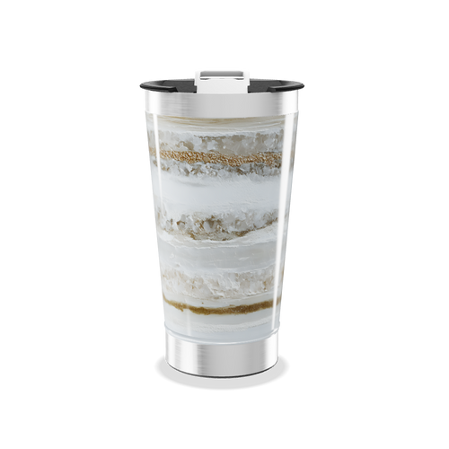 Copo Térmico - Estampado Mármore Bege