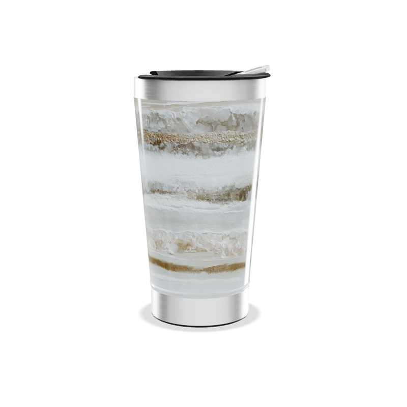 Copo Térmico - Estampado Mármore Bege