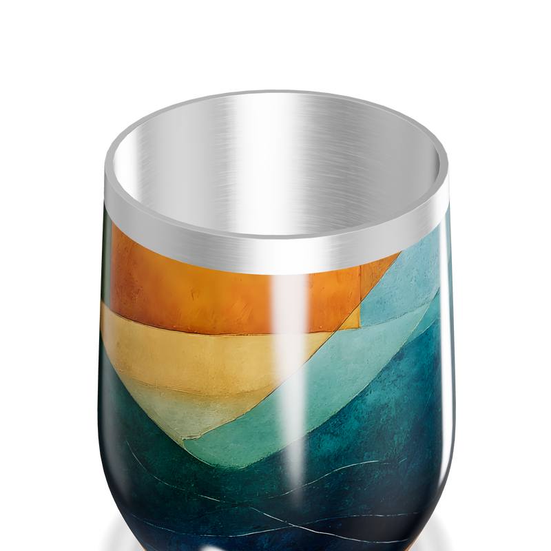 Copo Térmico Slim - Abstrato Colorido Aço Inox