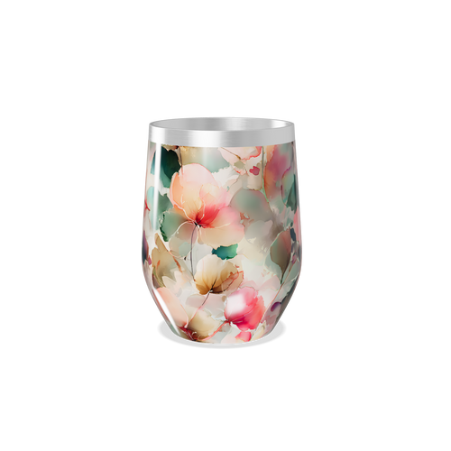 Copo Térmico Slim - Floral Colorido Inox