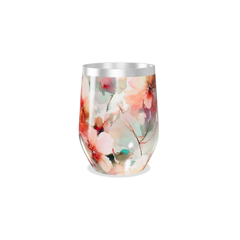 Copo Térmico Slim - Floral Colorido Inox