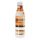 Garrafa Inox - Estampada Listras Bege e Marrom