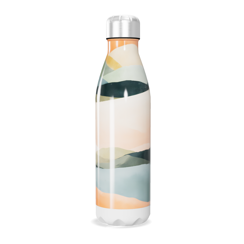 Garrafa Inox - Estampa Colorida Abstrata